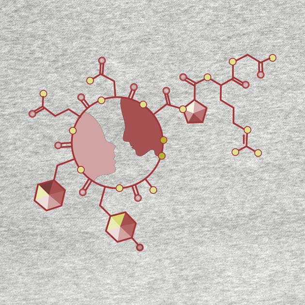 oxytocin hormone molecule by nv-arty